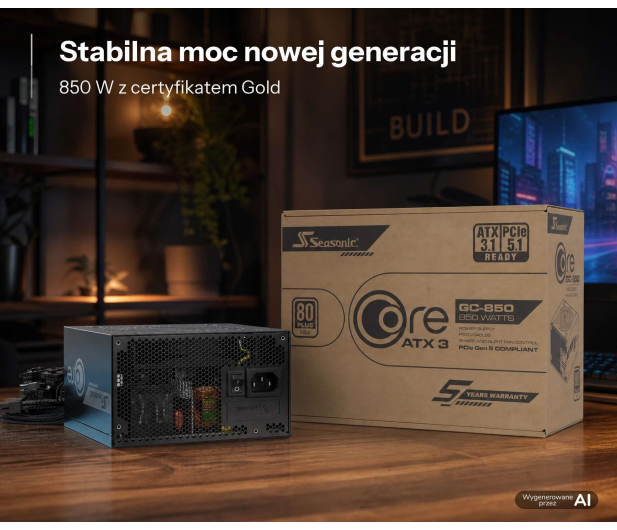 Seasonic Core GC 850W 80 Plus Gold ATX 3.1 - 1603316 - zdjęcie 12
